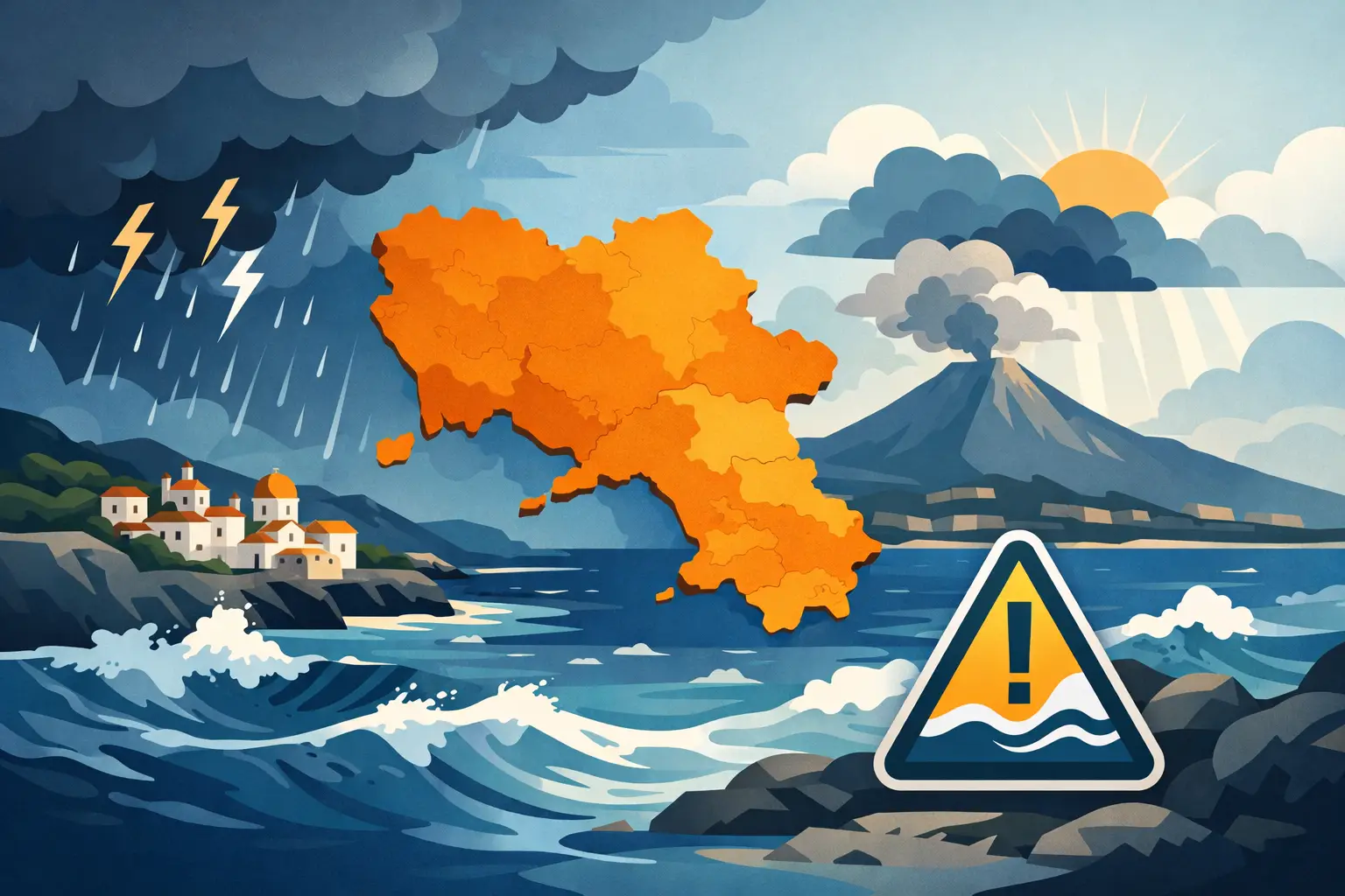 Allerta meteo Campania oggi: cosa sapere Allerta meteo Campania oggi: cosa sapere